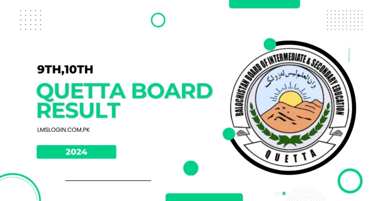 How to Check 9th/10th Quetta Board Result